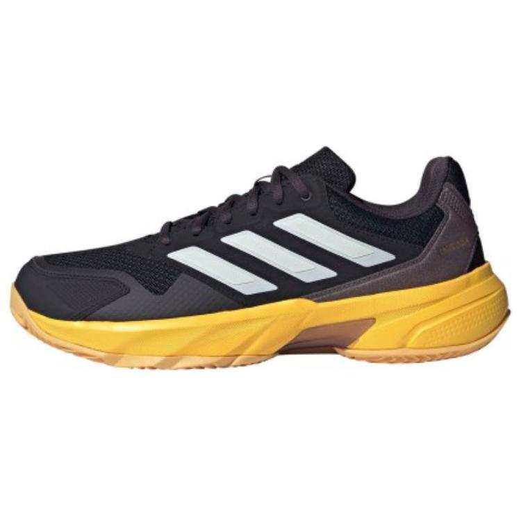 Adidas Adidas CourtJam Control Low top Tennis Shoes Men's Black Yellow