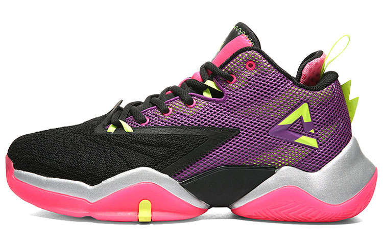 PEAK Tai Ji1.0 Basketball Shoes Men's Mid Top Violet