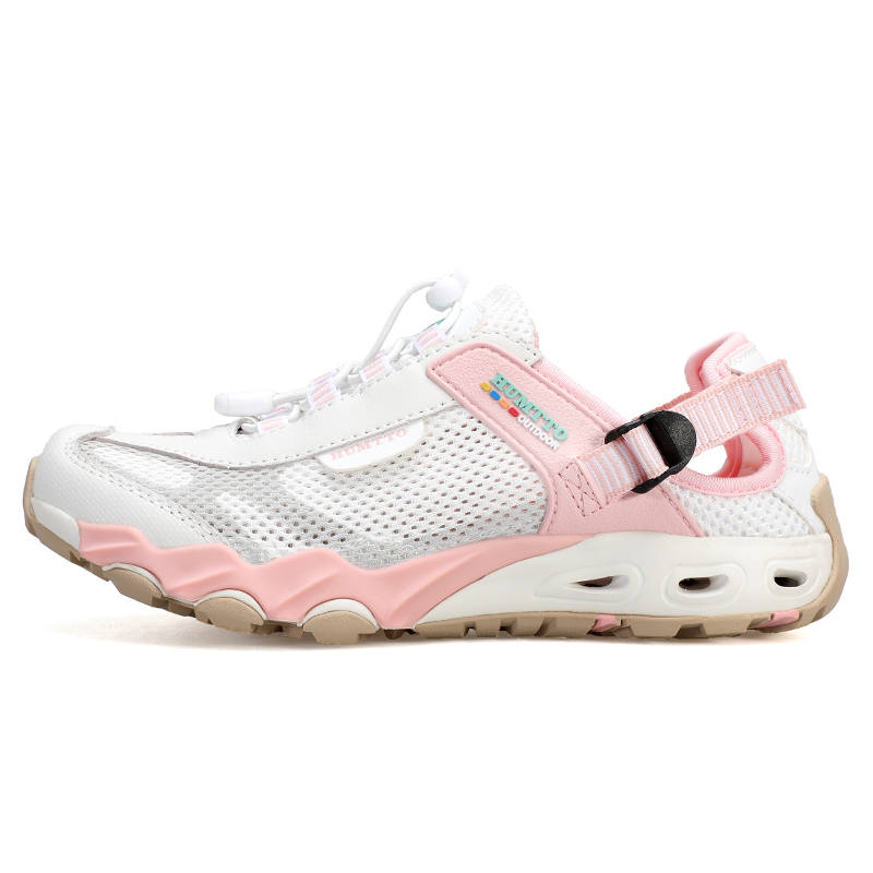 HUMTTO Fabric River Trekking Shoes Women's White Light Pink