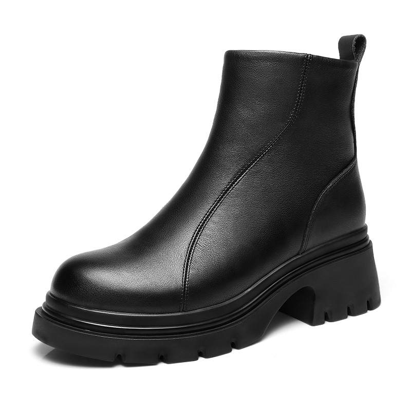 QIANGREN 3515 13cm Chelsea Boots Women's Black
