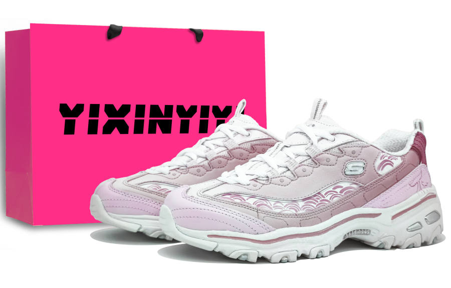 Skechers DLITES Abrasion Resistant Abrasion Resistant Low top Chunky Sneakers Women's Coral Powder