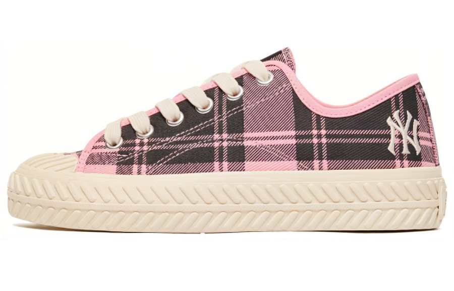 MLB Playball Slip Resistant Abrasion Resistant Slip Resistant Abrasion Resistant Low top Canvas Shoes Unisex Pink