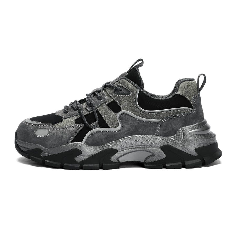 JEEP SPIRIT Black Myth Cushioning Waterproof Height Increasing Cushioning Waterproof Height Increasing Low top
