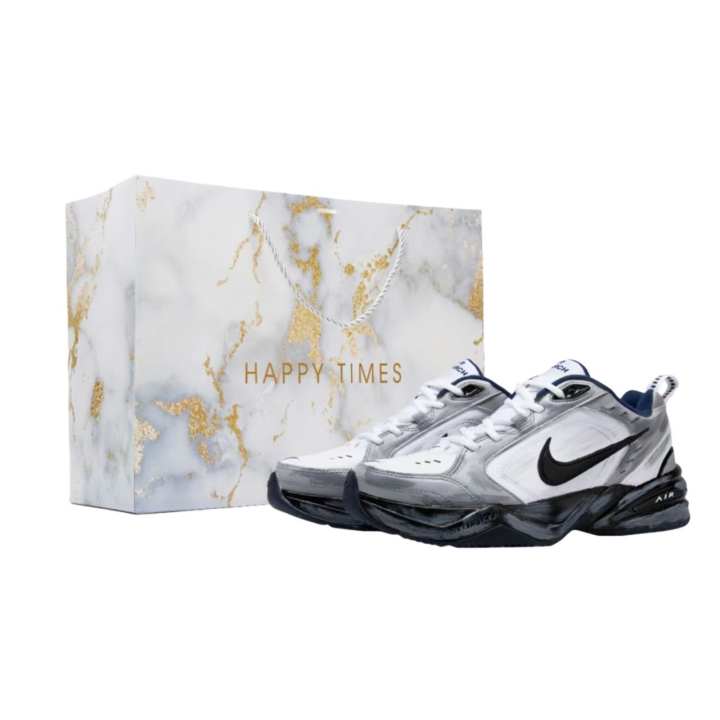 Nike Nike Air Monarch 4 Black Hole Product, Quick Silver Slip Resistant Abrasion Resistant Low top Chunky Sneakers Unisex