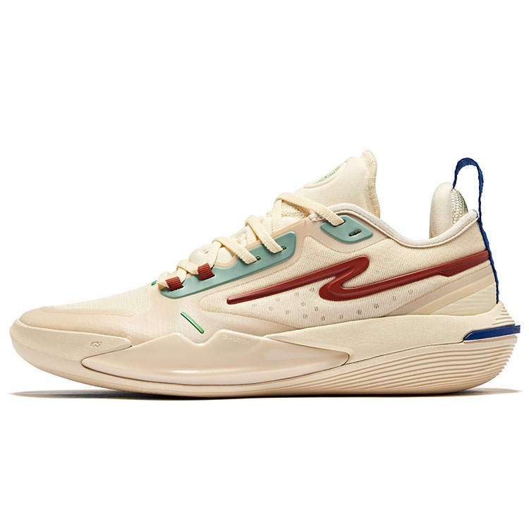 Erke Raid Cushioning Rebound Low top Basketball Shoes Men's Milk Tea Colorway