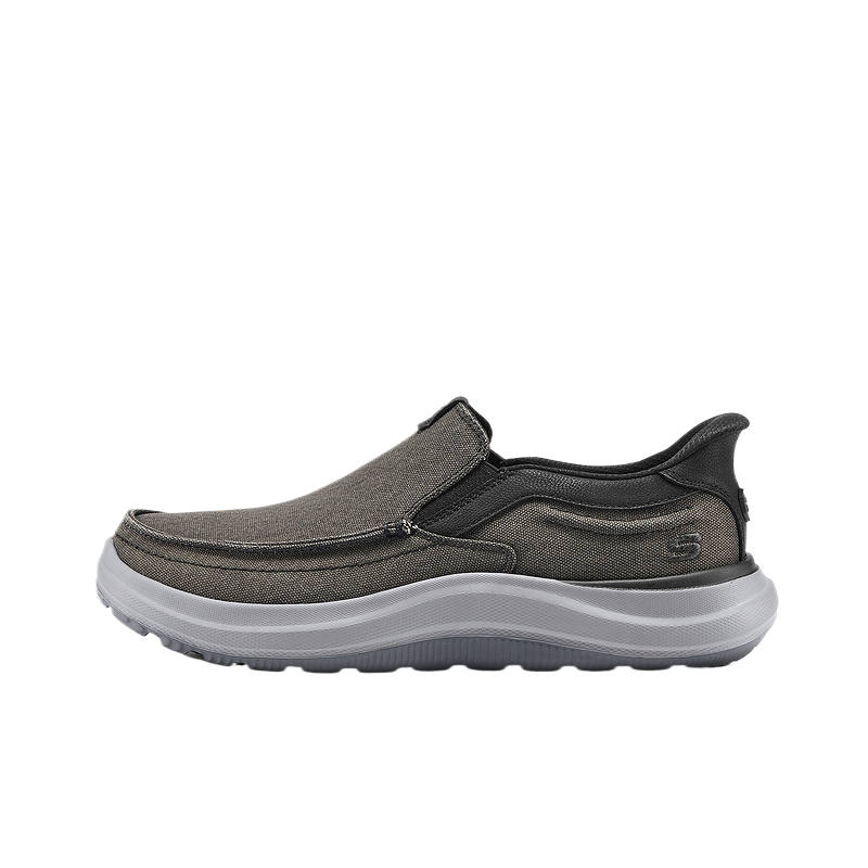 Skechers Low top Walking Shoes Men's Black Gray