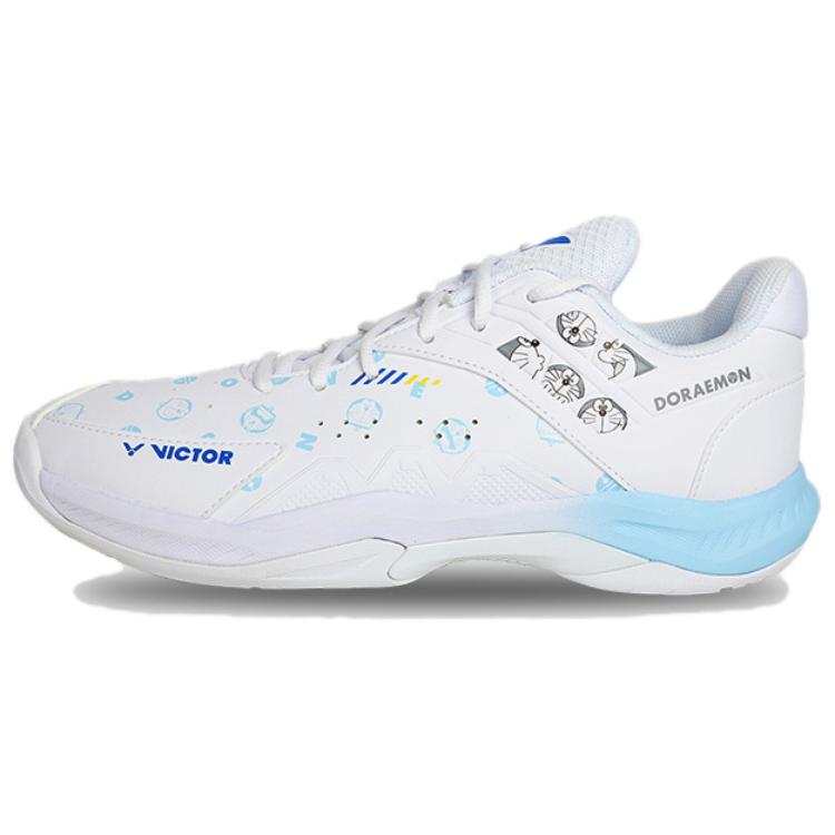 Victor Doraemon x VICTOR X A Collaboration Cushioning Low top Badminton Shoes Unisex White