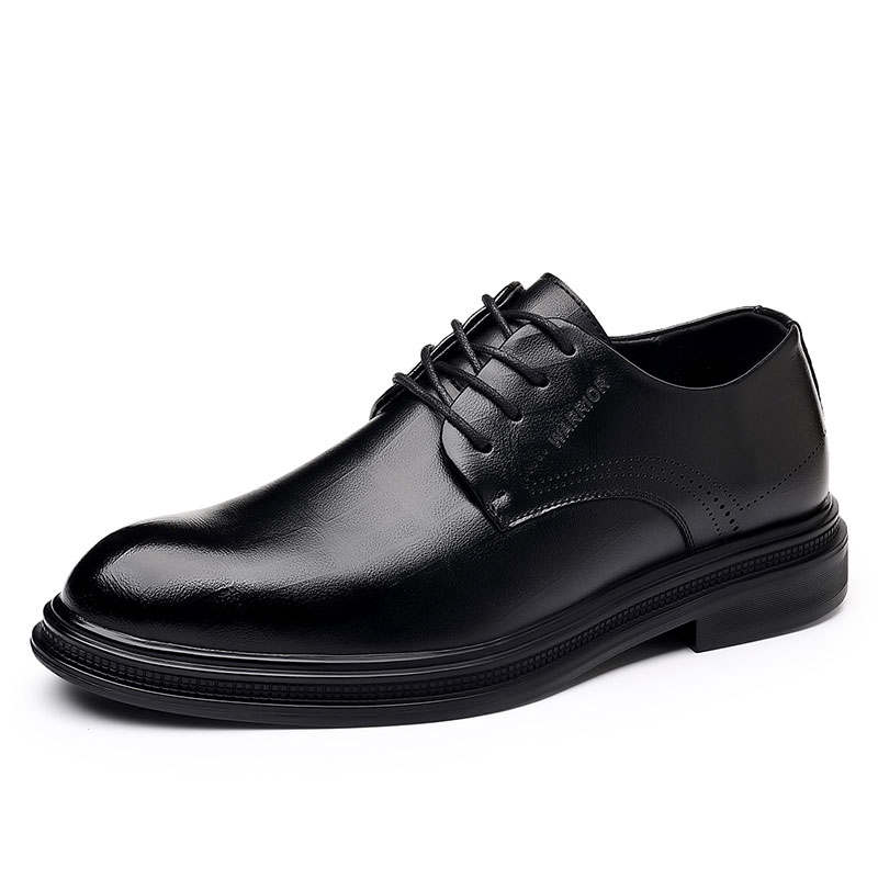 Warrior Men's Shoes Spring Fall British Style Synthetic Leather Hidden Wedge 6cm Men's