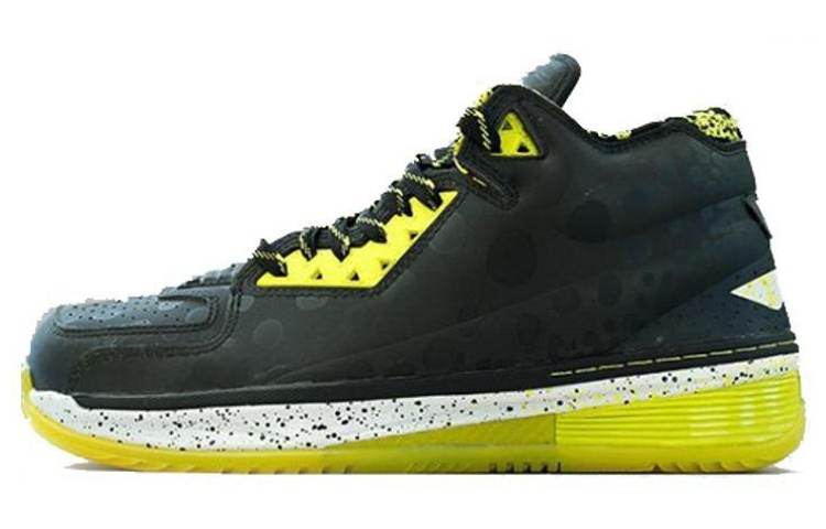 Li-Ning Li Ning WOW 2 All Star Devilfish Cushioning Slip Resistant Mid top Basketball Shoes Men's Black Yellow White