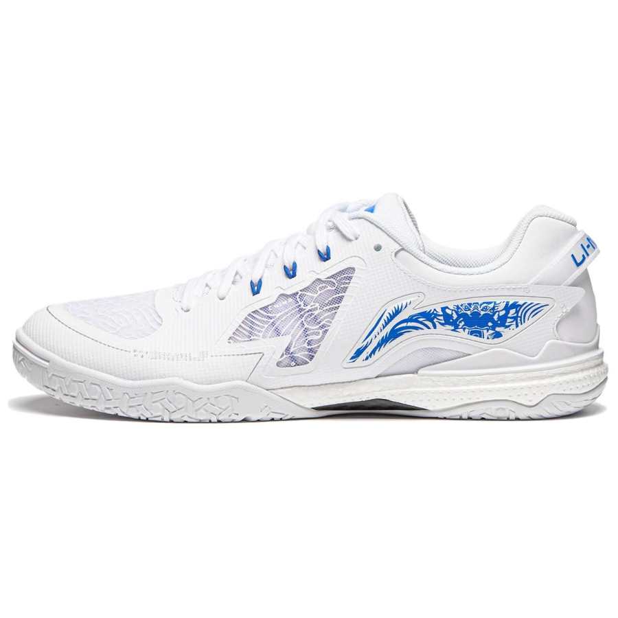 Li-Ning Li Ning Kirin 3.0 Cushioning, Wear Resistant Low top Table Tennis Shoes Unisex White Blue
