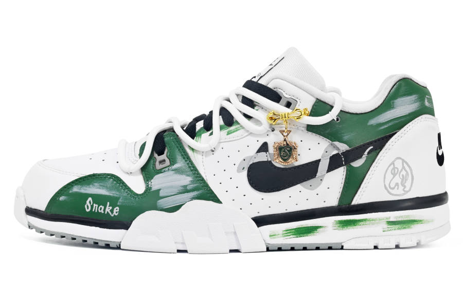 Nike Nike Air Cross Trainer Cushioning Abrasion Resistant Low top Training Shoes Men's Green White