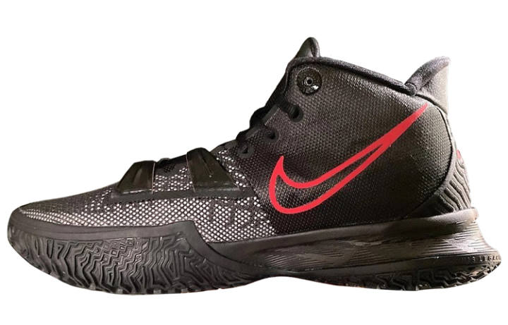 Nike Nike Kyrie 7 Cushioning Slip Resistant Mid top Basketball Shoes Men's Black Red