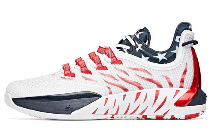 ANTA GH1 Basketball Shoes Men's Low Top White/Red/Black
