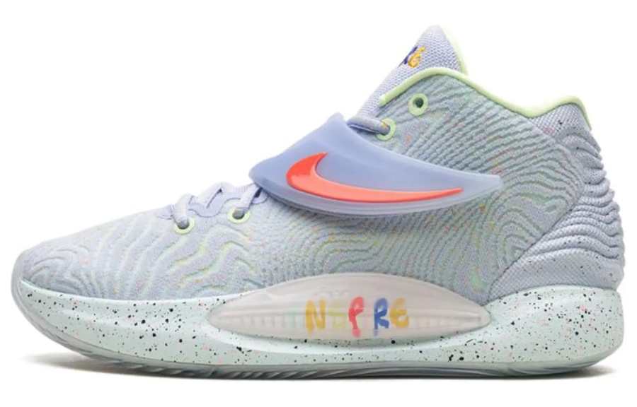 Nike Nike KD 14 KD 14 'Enspire Friends And Family' Mid top Basketball Shoes Men's Blue Yellow