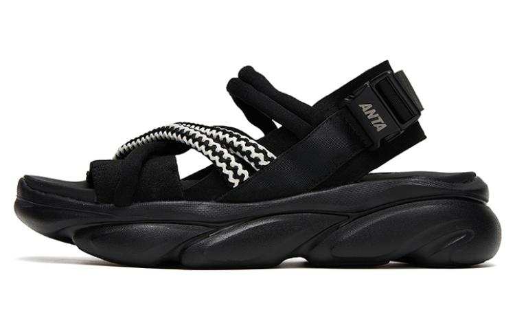 Anta Life Collection Comfortable Sports Sandals Women's Black White