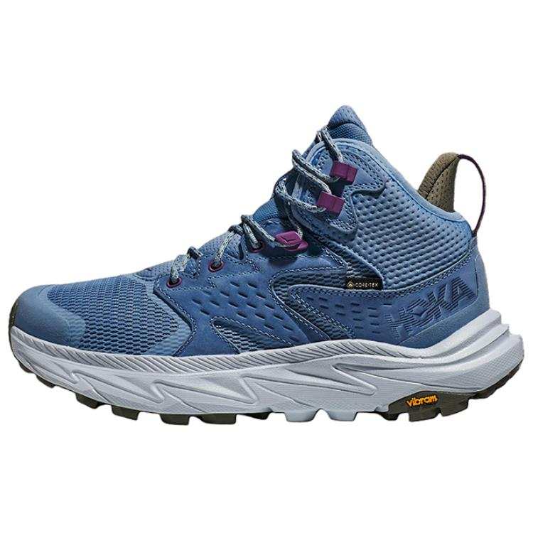 HOKA ONE ONE Anacapa 2 Slip Resistant Abrasion Resistant Mid top Hiking Shoes Women's Blue