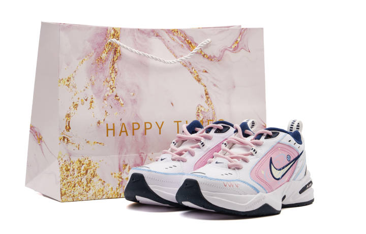 Nike Nike Air Monarch 4 Textile, Leather Low top Chunky Sneakers Unisex Pink White