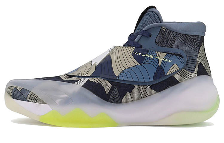ANTA KT6 Basketball Shoes Men's High Top Blue/Black/Gray
