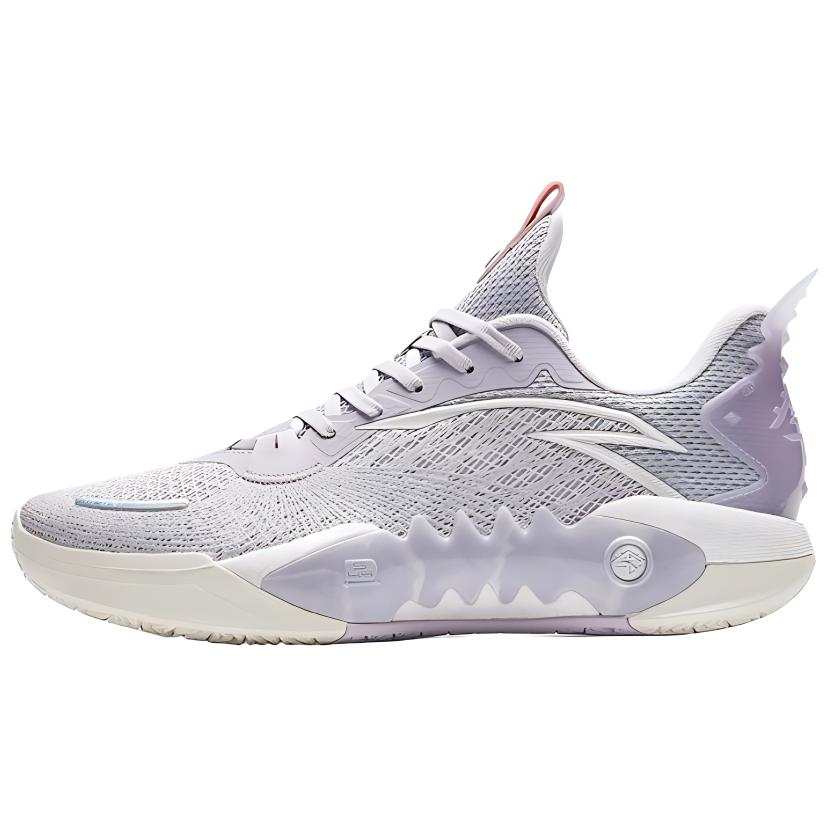 ANTA Basketball Shoes Men's Low Top Gray Purple