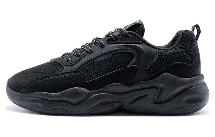 XTEP XTEP Abrasion Resistant Low top Chunky Sneakers Men's Black