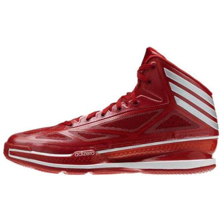 Adidas Adidas Adizero Crazy Cushioning Slip Resistant Mid top Basketball Shoes Men's Red