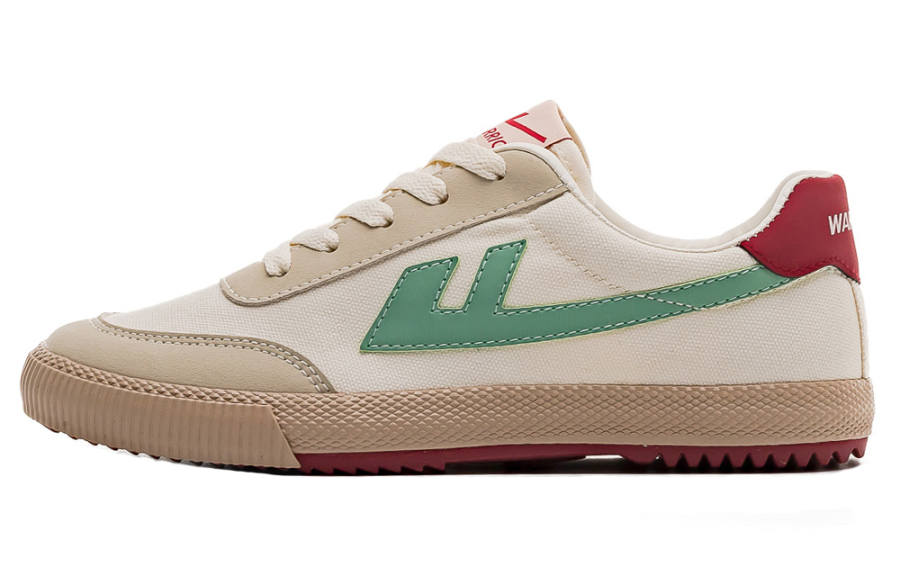 Warrior Slip Resistant, Abrasion Resistant, Breathable, Lightweight Low top Canvas Shoes Unisex Beige Gray Green