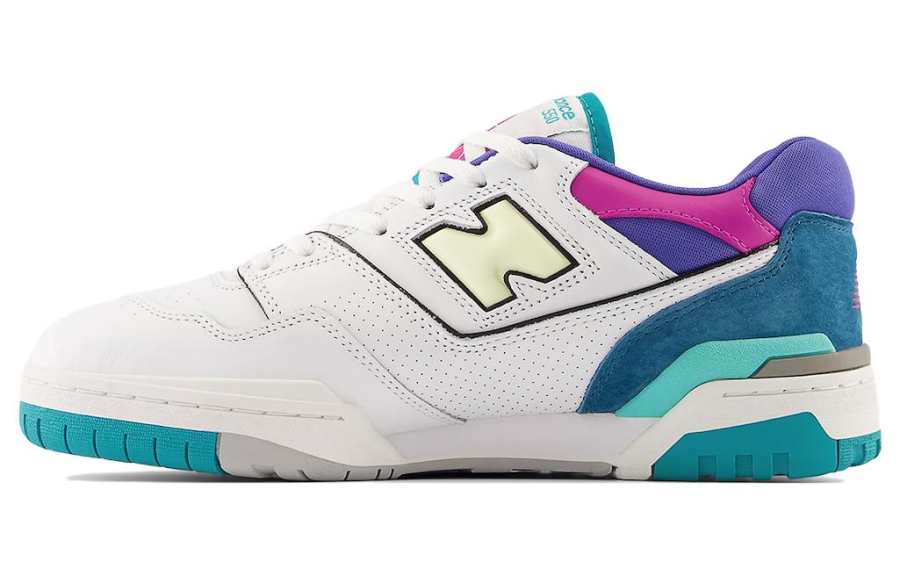 New Balance New Balance NB 550 Vintage Basketball Shoes Men's Low Top White/Green/Purple