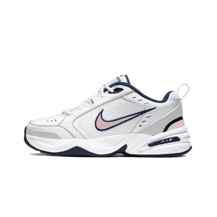Nike Nike Air Monarch 4 A Touch Of Pink, Innovative Creation. Low top Chunky Sneakers Unisex White Gray Pink