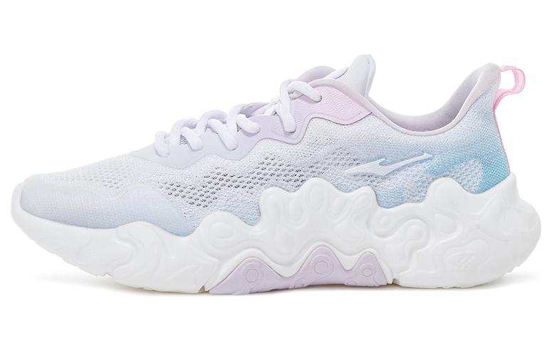 Erke Cushioning Abrasion Resistant Cushioning, Wear Resistant Low top Training Shoes Women's White Purple