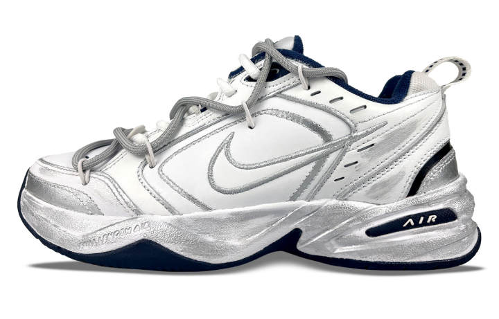 Nike Nike Air Monarch 4 Silver Arrow Slip Resistant, Abrasion Resistant, Height Increasing