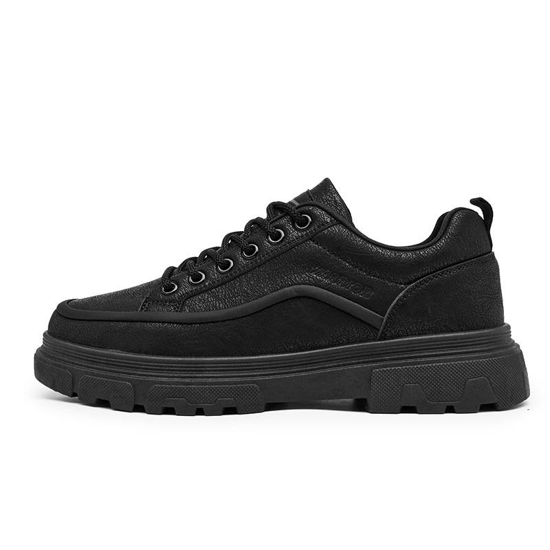 WARRIOR Warrior Casual Leather Shoes Men's Black