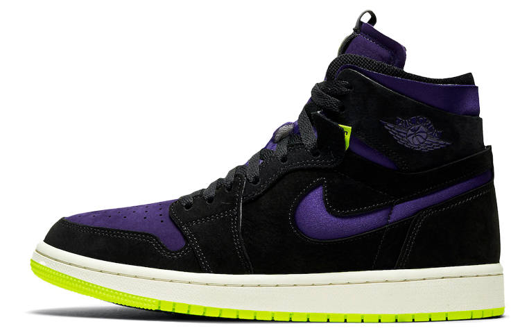 Jordan Jordan 1 High Zoom Air Cmft Black Court Purple Lemon Venom Women's