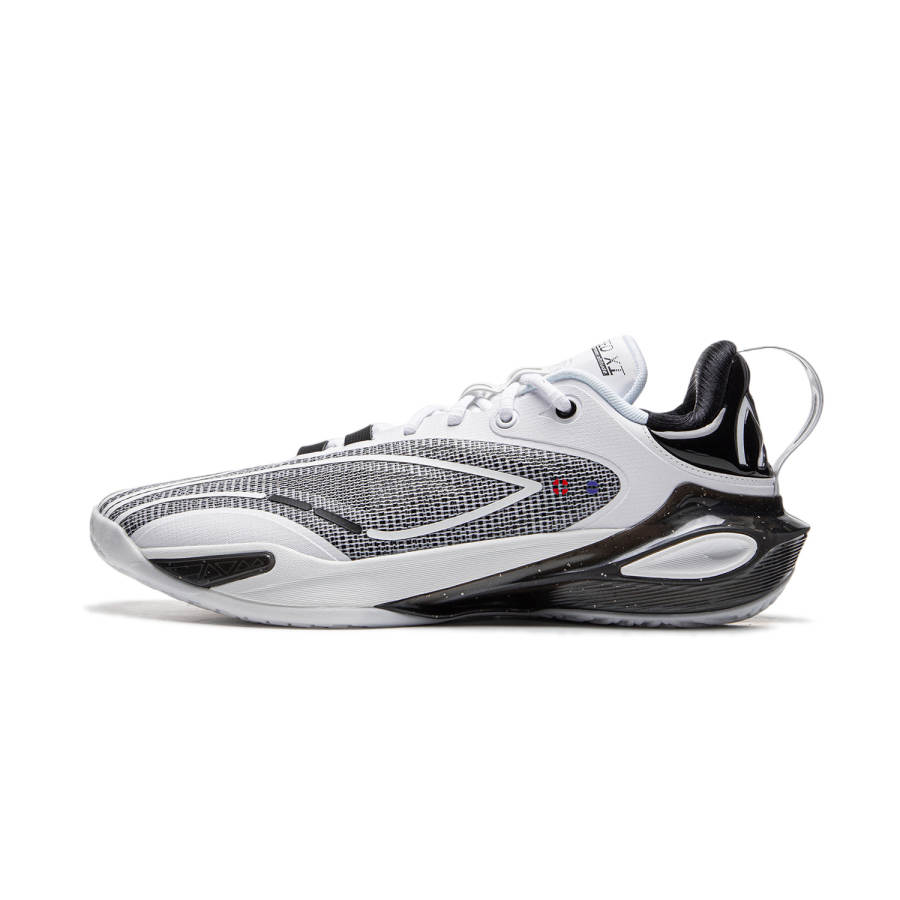 Li-Ning Li Ning Speed 11 Support Rebound Low top Basketball Shoes Men's Black White