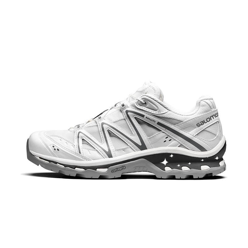 SALOMON XT Quest Starlight Pool Cushioning Slip Resistant Low top Hiking Shoes Unisex Black White Gray