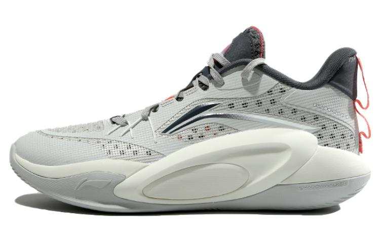 Li-Ning Li Ning Cushioning, Wear Resistant Low top Basketball Shoes Men's Gray