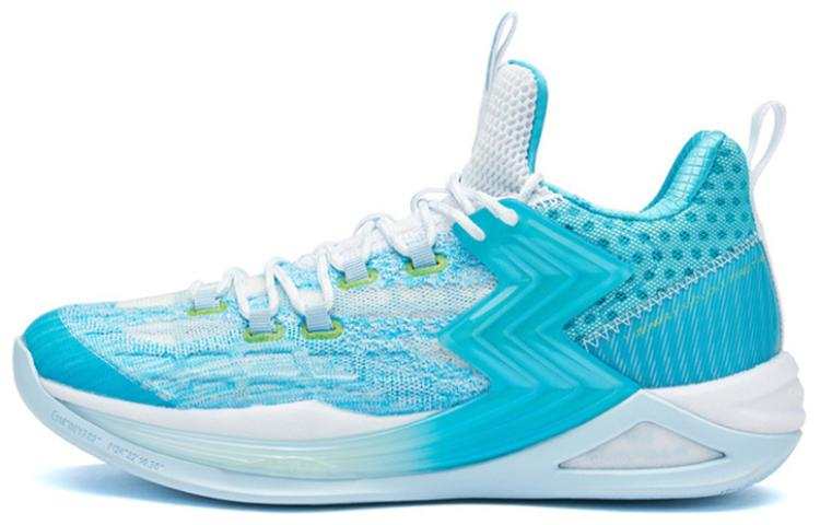 361° Big3 2.0 Basketball Shoes Men's Mid Top Current Blue/Glacier Blue