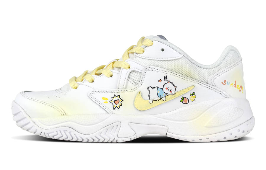 Nike Nike Court Lite 2 Papa Kitten Textile, Synthetic Leather Abrasion Resistant Abrasion Resistant Low top Tennis Shoes