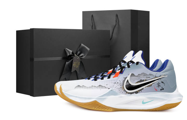 Nike Nike Precision 6 Cold Mountain Black Box Fabric Slip Resistant Abrasion Resistant Low top Basketball Shoes Men's Blue