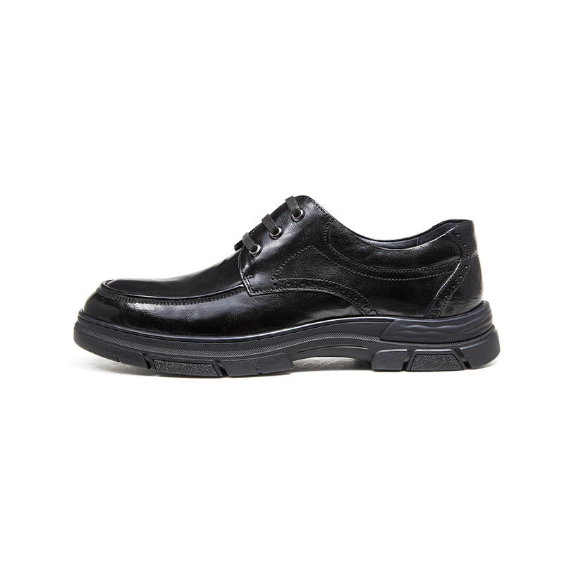 CAMEL CAMEL Casual Leather Shoes Men's Low Top Black/Brown