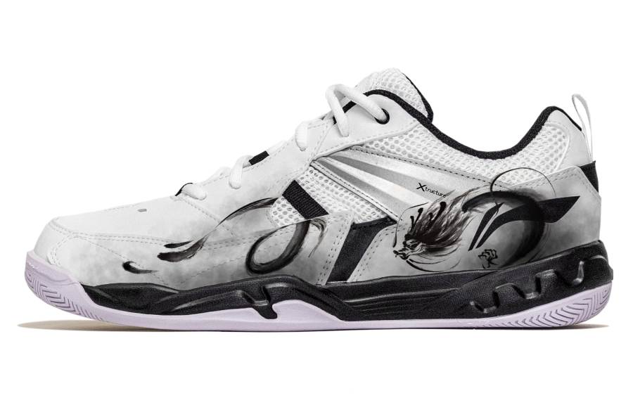 Li-Ning Li Ning Koba Cushioning Abrasion Resistant Breathable Low top Badminton Shoes Men's Dragon Wandering