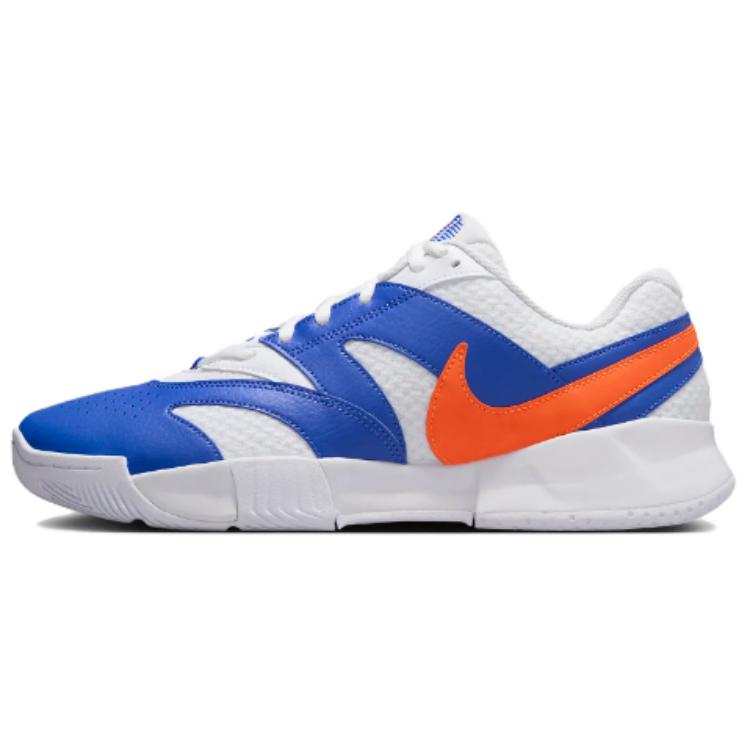 Nike Nike Court Lite 4 Abrasion Resistant Breathable Support Low top Tennis Shoes Unisex Gray Blue
