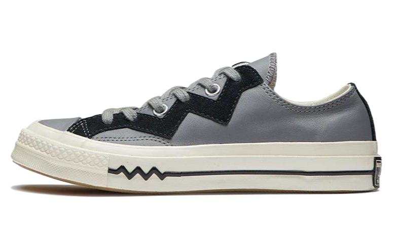 Converse Converse Chuck 1970s Leather Low Top Grey Black Women's