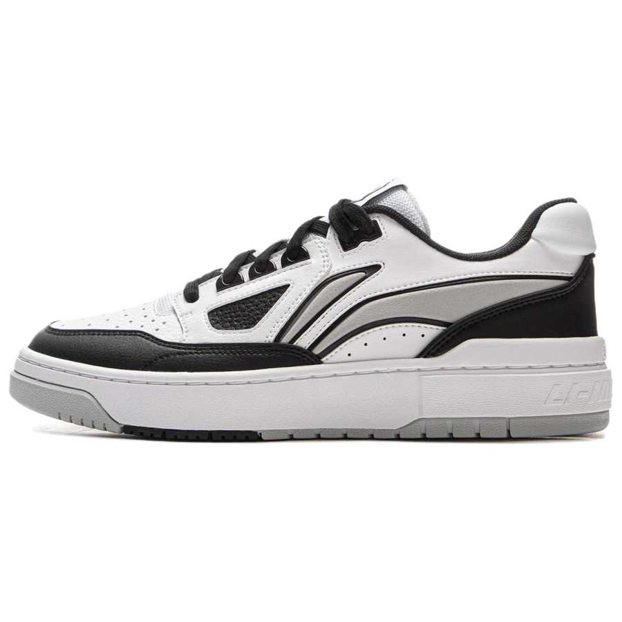 Li-Ning Li Ning BADFIVE Cushioning Slip Resistant Breathable Low top Basketball Shoes Unisex Standard White Black Calm Gray