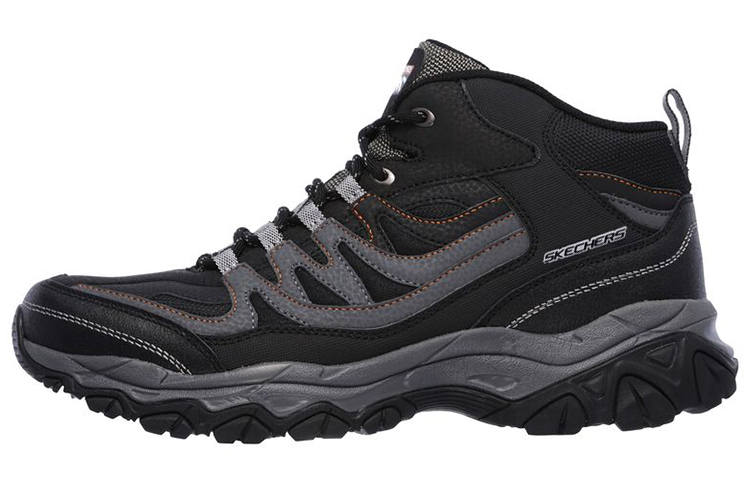 Skechers After Burn Memory Leather Cushioning Abrasion Resistant Cushioning, Wear Resistant Mid top