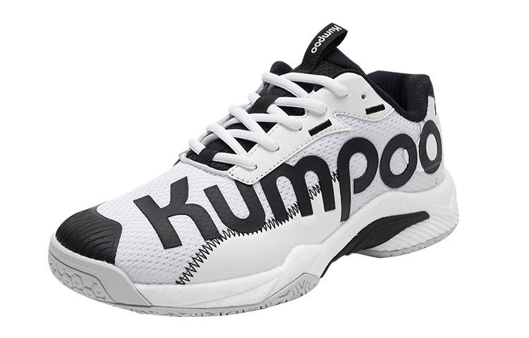 KUMPOO D72PRO Cushioning Waterproof And Breathable Coverage Support Badminton Shoes Unisex Black White