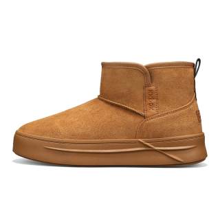 TELENT Suede Abrasion Resistant Slip Resistant Abrasion Resistant Slip Resistant Short Snow Boots Men's