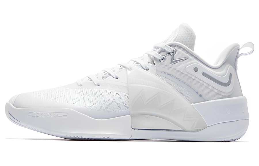 QIAODAN Poisonous Fangs PRO 2.0 SE Cushioning Slip Resistant Abrasion Resistant Low top Basketball Shoes Men's White