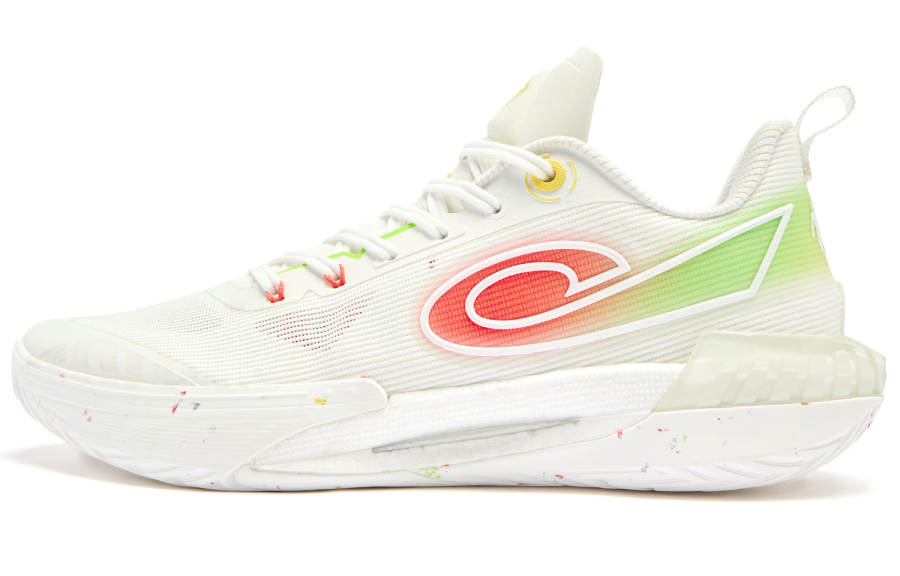 QIAODAN Thorn 8 PRO Low top Basketball Shoes Men's White Orange