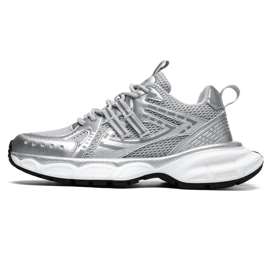 X-ZONE X ZONE Breathable Coverage Height Increasing Low top Chunky Sneakers Men's