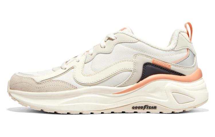 Skechers Dlites Wave Shoes 'White Black Orange' Women's